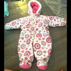 Floral snowsuit